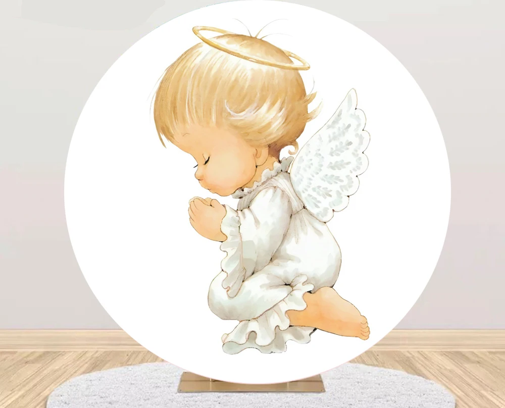 God Bless Baby Baptism Round Photography Background Cover Photo Backdrop Gold Pink Flowers Angel Girl Boy Party Decoration Background Aliexpress God Bless Baby Baptism Round Photography Background Cover Photo Backdrop Gold Pink Flowers Angel Girl Boy Party Decoration Background Aliexpress