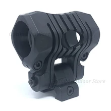 Тактический светильник TOtrait, 1 дюйм/25 мм, 5 позиций, для страйкбола, вспышка, светильник, лазер, Пикатинни, 20 мм, рейка, зажим, элемент, черный