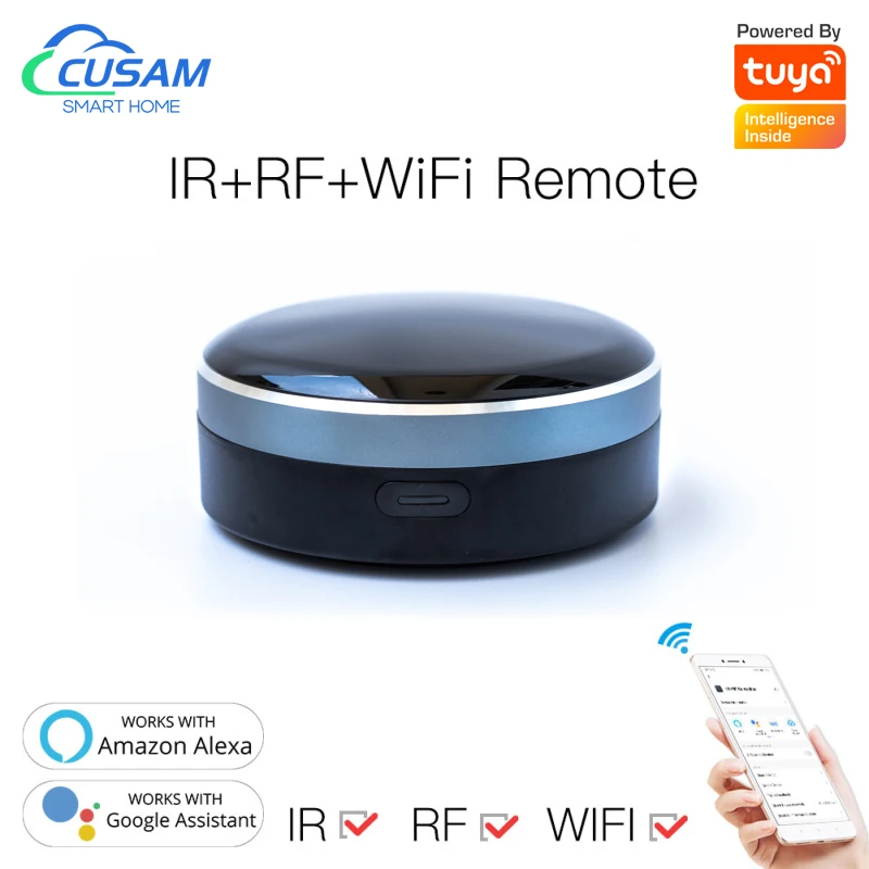 IR+RF Universal Remote Control Wifi Smart Home Controller for TV A/C Curtain Roller Shutter Works with Alexa Google | Электроника