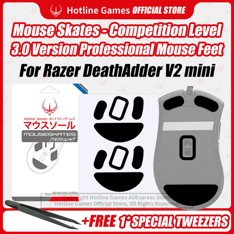 4sets Hotline Games 3 0 Mouse Skates Mouse Feet Replacement For Razer Deathadder V2 Mini Mouse Smooth Durable Glide Feet Pads Mice Aliexpress