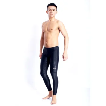 

hong xing bai ya Quick-Dry Drag Reduction Long Legs Swimming Trunks for Both Men and Women Competition Industry Long Swimming Tr