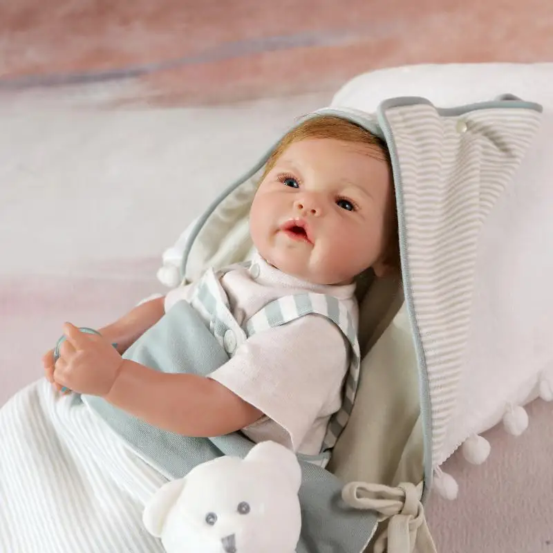 Icradle/Изысканная силиконовая кукла-реборн; потрясающая картина; bebe reborn; куклы для новорожденных мальчиков; игрушки; подарок; 52 см