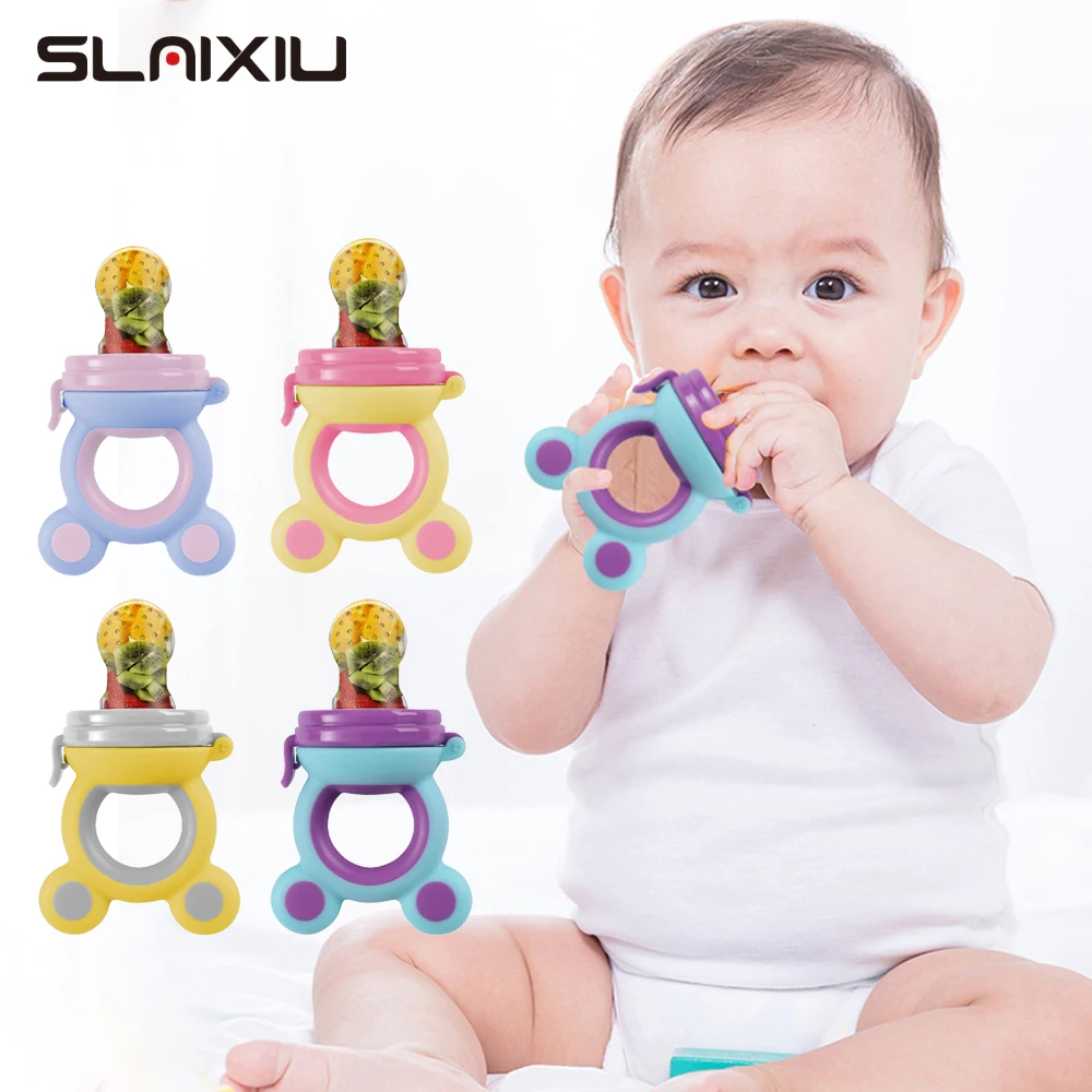 

Baby Teether Nipple Fruit Food Silicona Silicone Teethers Safety Feeder Bite Food Teether Bebe Silicone Teethers BPA Free