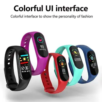 

M4 Smart Band Heart Rate Blood Pressure USB Direct Charging Call push Multi-motion Mode Monitor Fitness Tracker Health Wristband