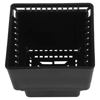 

5pcs Breathable Succulent Plant Pot Resin Flower Pot Plants Storage Container for Home Office (Black)