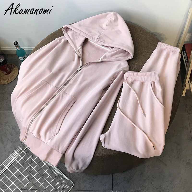 Pink Blue Black Gray Korean Oversized Zip Up Hoodies Hoodie Women Plus Size 7xl 6xl 5xl 4xl 3xxl Loose Sweatshirt With Pockets