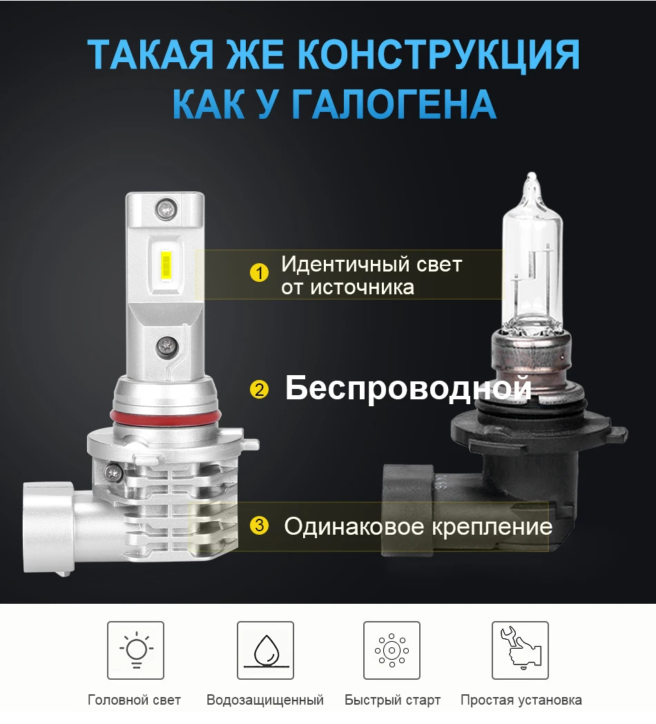 1 пара h4 h7 светодиодные фары лампы для автомобилей с h8 ампулы h11 led luces светодиод turbo 9006 9005 hb4 hb3 12V led hedlight аксессуары для автомобиля hlxg