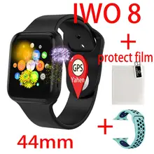 Gps iwo умные часы серии 4 для мужчин и женщин iwo 8 монитор сердечного ритма сообщение напоминание для Android Apple PK P80 iwo6 5 Smartwatch 44 мм
