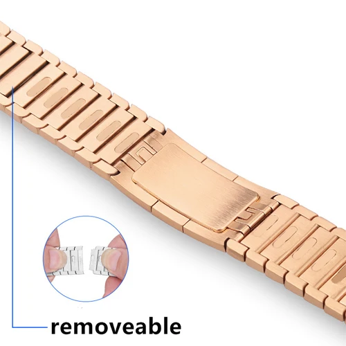 rose gold-2 Ремешок для apple watch 4, 5, ремешок 44 мм, 40 мм, браслет для apple watch 42 мм, 38 мм, iWatch, ремень gen.6, регулируемый - Цвет ремешка: rose gold-2
