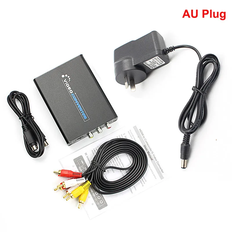 1080P HDMI к 3RCA AV CVBS Композитный S-Video R/L аудио-видео конвертер адаптер