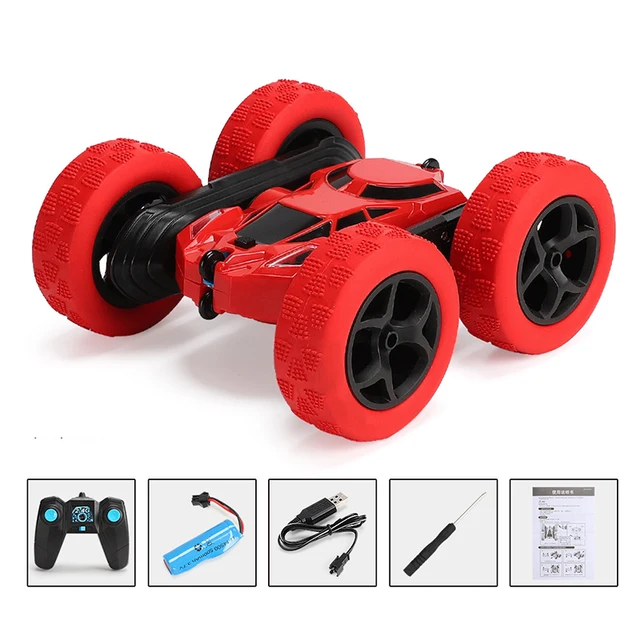 6 inch RC Car 2.4G 4CH Double-sided bounce Drift Stunt Rock Roll Car 360 Degree Flip Remote Control Cars Toys For kids