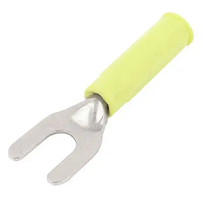 

Electrical Test 10mm Open Width Insulated Fork Weld Connector Terminal Yellow