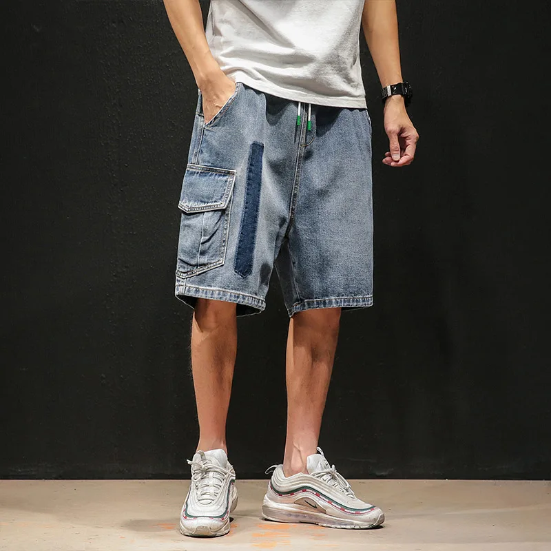 

2019 Summer New Style Japanese-style Macheda Large Size Workwear Washing Denim Shorts M-5x Gk61