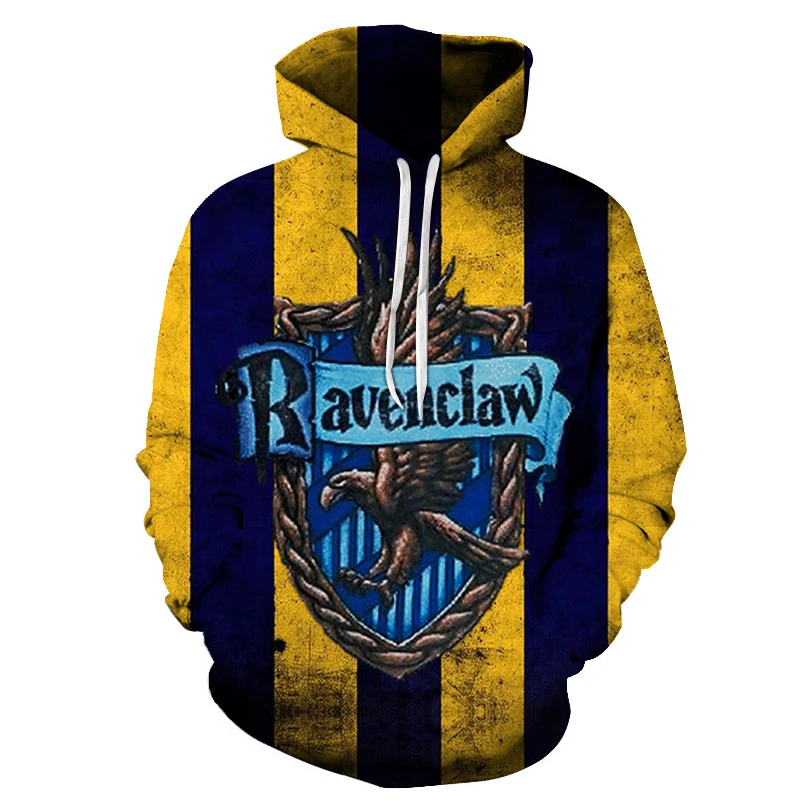 AFKH3167(Asian Size) Повседневные толстовки с принтом фильма Ravenclaw осенние мужские и женские спортивные костюмы с длинными рукавами для мужчин Уличная мужская Толстовка - Цвет: AFKH3167(Asian Size)