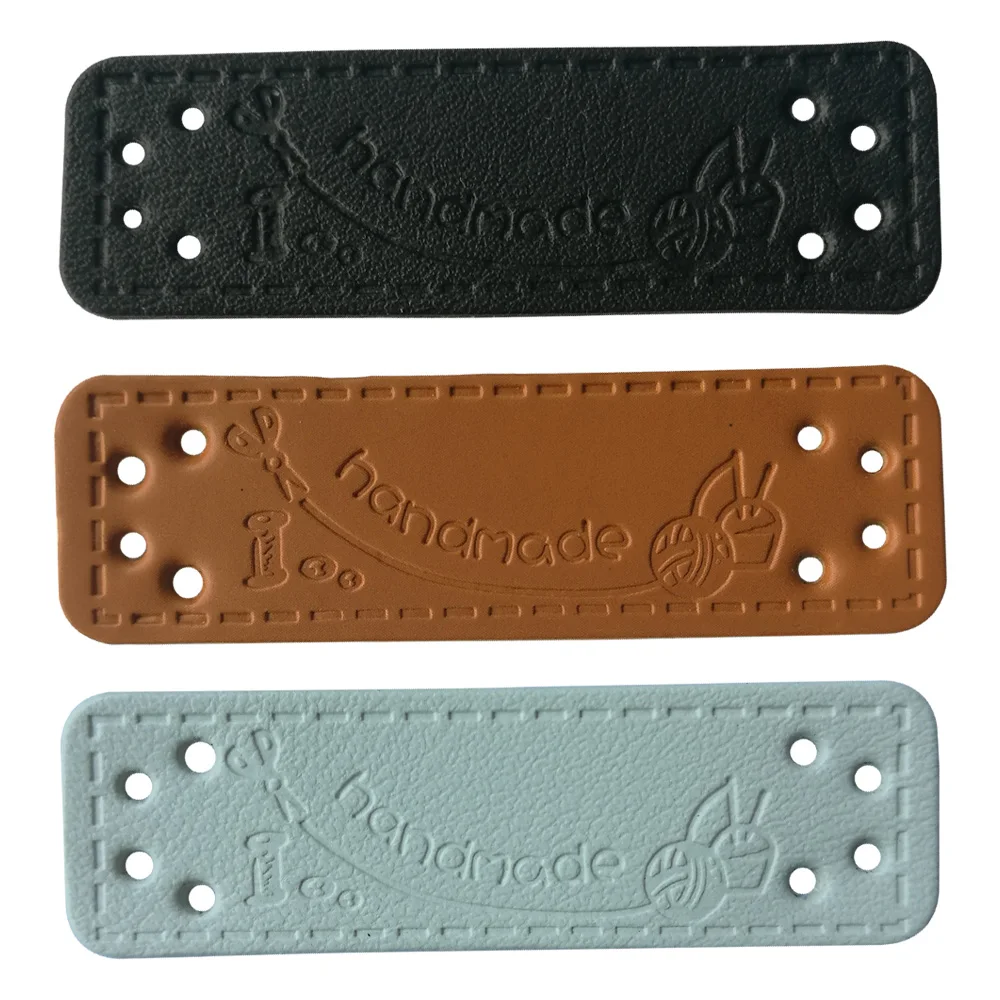 Needlework Hand Made Leather Labels For Diy Sewing Accessories For Bag ...