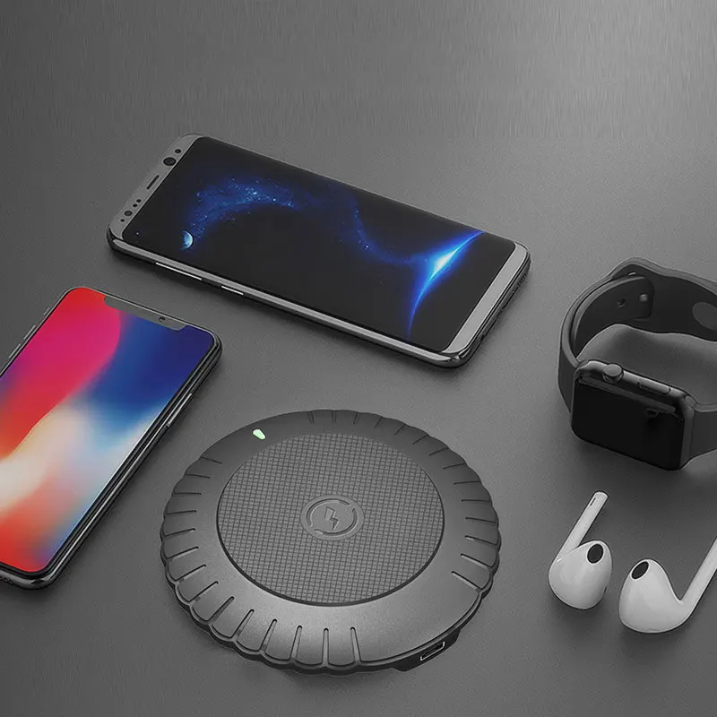 Быстрое беспроводное зарядное устройство для samsung Galaxy S10 S9/S9 + S8 Note 9 USB Qi iPhone 11 Pro XS Max