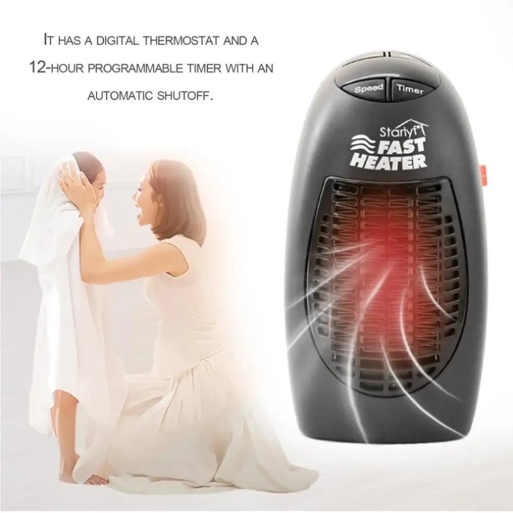 

Wall Electric Heater Mini Fan Heater Desktop Household Wall Handy Heating Stove Radiator Warmer Machine for Winter EU