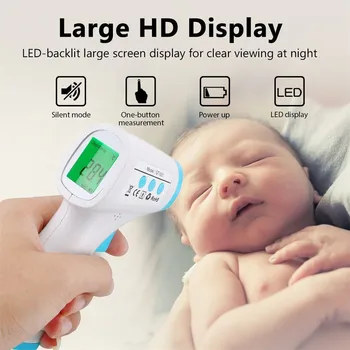 

Forehead Temperature Meter LCD Digital Non-contact Infrared Thermometer Forehead Temperature Meter Outdoor Home Digital Infrared