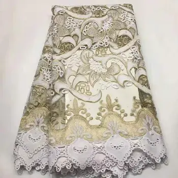 

Swiss Voile Lace in Fabric African 2019High Quality Nigerian tulle lace 5 yard per piece for Women dress in Wedding Party CJA001