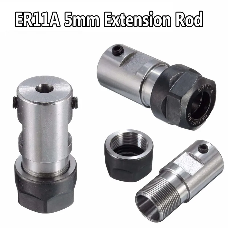 

Collet Chuck ER11A Extension Rod Holder 5mm for CNC Milling Grinding Motor Shaft Lathe Tool Holder Machine Tool Parts