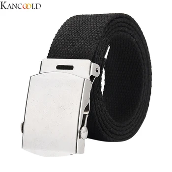 

KANCOOLD Female Belts Military Nylon Adjustable Belt Men Outdoor Travel Tactical Waist Belt with Plastic Buckle for Pants