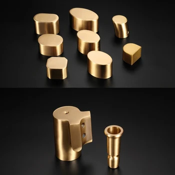 

2Pcs Solid Brass Round Oval Tip Cap Finial for Mid-Century Modern Chair Leg Feet Tapered Chair Back Coffee Bar