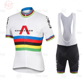 

2021 White INEOS Cycling TEAM Jersey 19D Bike Shorts Suit Ropa Ciclismo Men Summer Quick Dry PRO Bicycle Maillot Pants Clothing