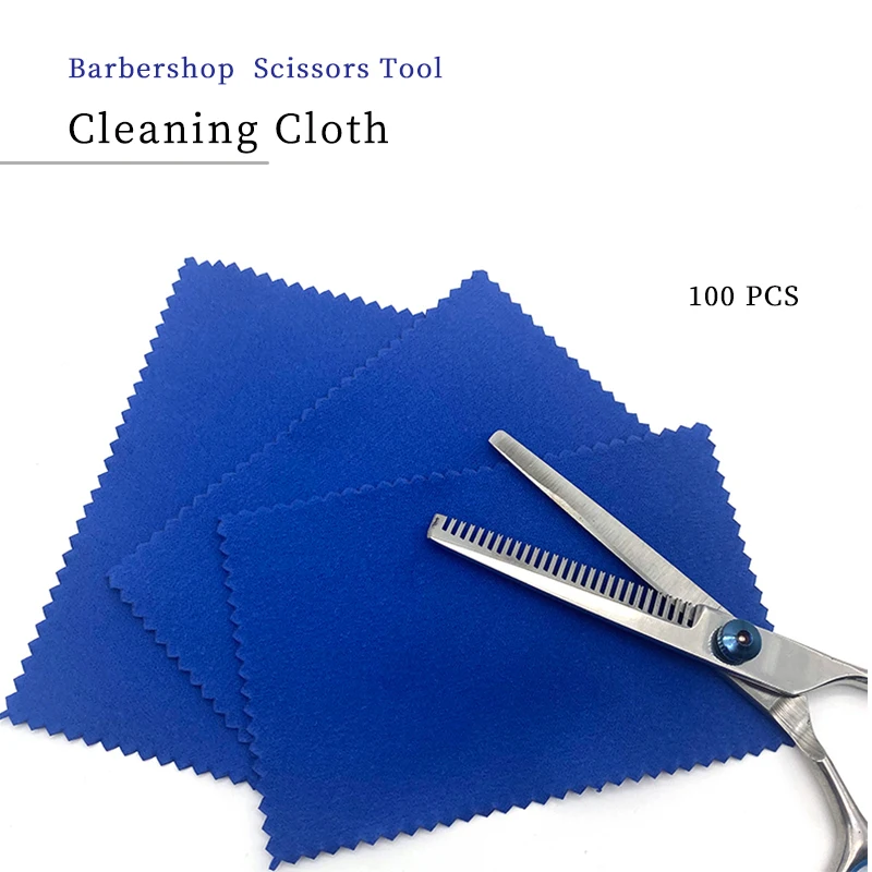 

100 шт. Парикмахерская одноразовые ножницы тканевая салфетка для очистки стекла для парикмахерских инструментов для чистки парикмахерское оборудование средства по уходу