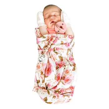 

Newborn Baby Floral Receiving Blanket Baby Swaddle wrap Photography Prop Baby Blankets Newborn Sleeping Swaddle Wrap Headband