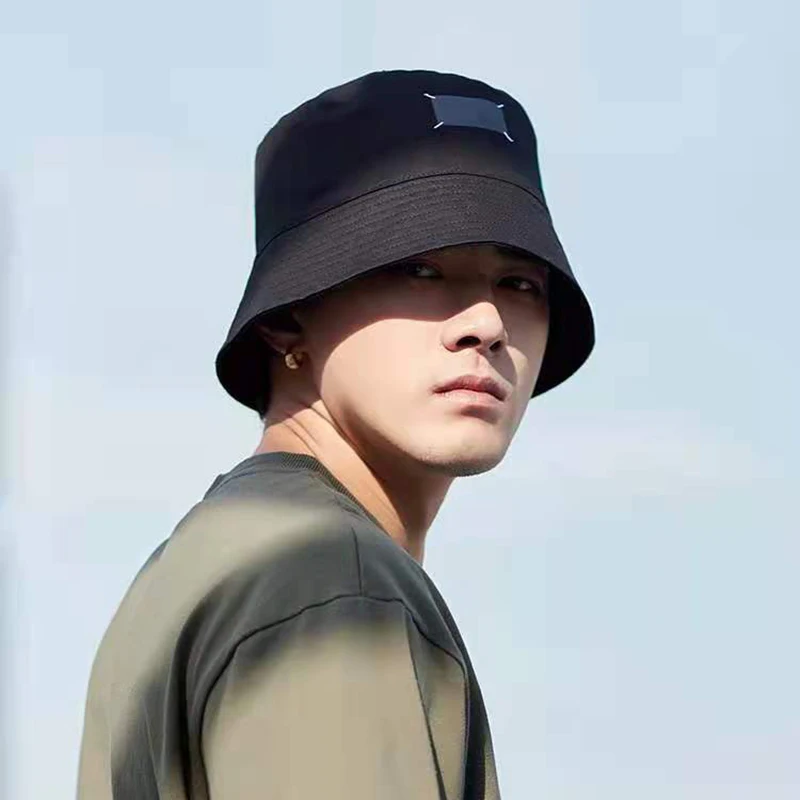 Summer Cotton Panama Hat for Men Fashion Hip Hop Large Brim Sun Hat Male  Outdoor Travel Sun Protection Bucket Hats