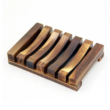 

Wooden Processing Retro Soap Box Home Bathroom Wooden Soap Case Holder Rectangular Hand Craft Natural Wooden Soap Holder