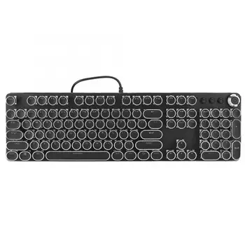 

104 Keys Retro Style Electroplated Keyboard Gaming Mechanical Keyboard with Lighting Effect Gaming Keyboard