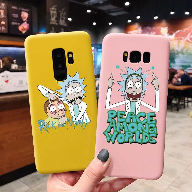 

Rick And Morty Cover For TPU Samsung S10 S8 S9 Plus S10e S7 S6 Edge For Galaxy J7 Prime J4 J6 Plus J8 2018 J5 J7 2017 Color Case
