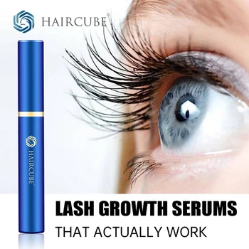 HAIRCUBE Rapid Eyelash Growth Serum  Natural Vegan Non Irritating Lash Boost Serum for Longer Fuller Thicker Lashes and Brows 1