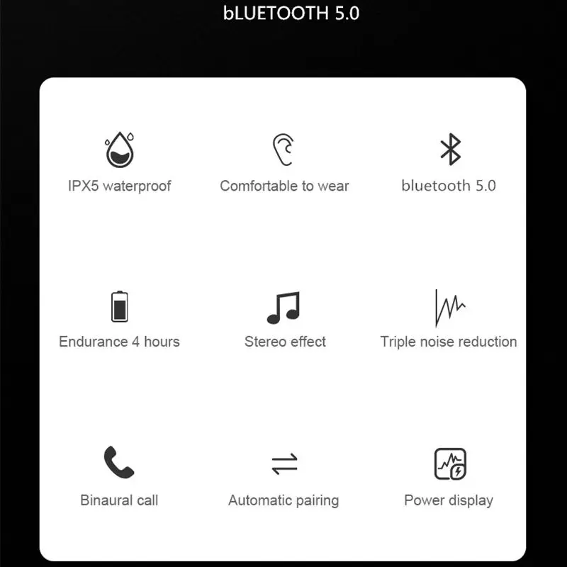 A12 TWS Беспроводные bluetooth 5,0 наушники 8D стерео Бас шумоподавление Игровые наушники водонепроницаемые спортивные наушники с микрофоном