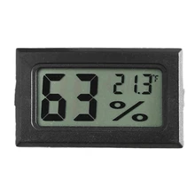 Mini małe cyfrowe elektroniczne mierniki wilgotności temperatury Gauge termometr pokojowy higrometr wyświetlacz LCD bezprzewodowy tanie tanio OOTDTY NONE CN (pochodzenie)
