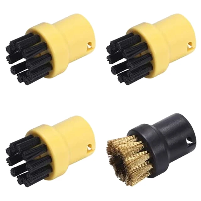 Cleaning Brushes for Karcher SC1 SC2 SC3 SC4 SC5 SC7 CTK10 Steam Cleaner Attachments Replacement Round Sprinkler Nozzle Head HXL2164-Yellow