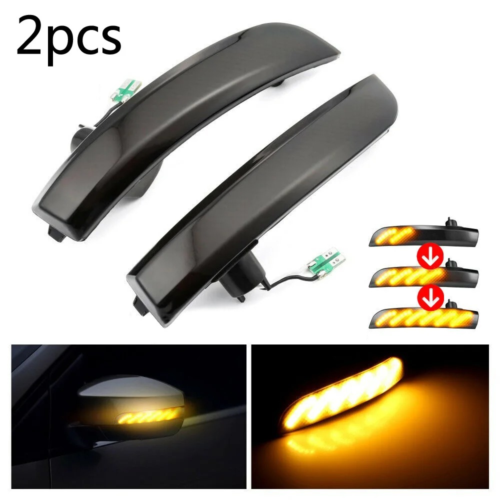 

2pcs Car Rear View Mirror LED Indicator Turn Signal Light For Ford Kuga/Escape Ecosport 2013-2018 Turn Signal Light