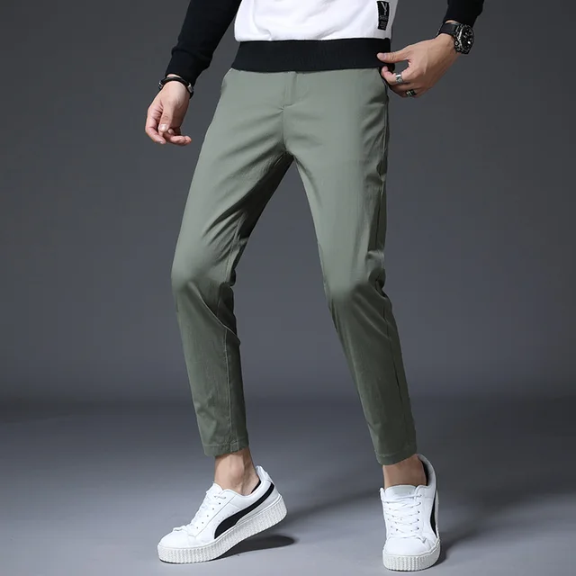 ankle length mens trousers