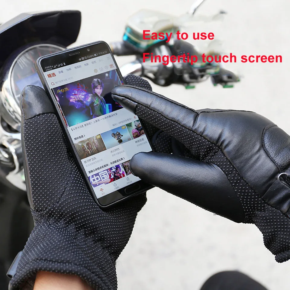 Gants chauffants imperméables pour écran tactile, mitaines métropolitaines,  chauffe-mains d'hiver, sans batterie, USB, moteur