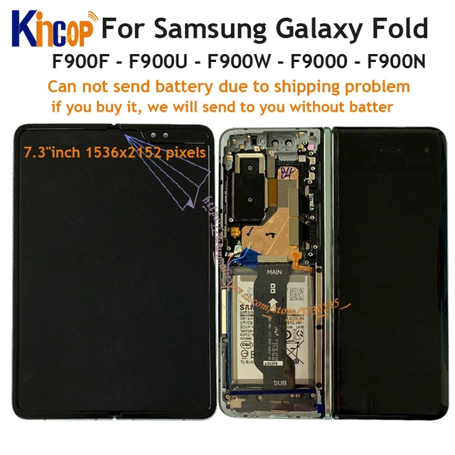 For Samsung Galaxy Fold lcd Digitizer F900F F900U F900W F9000 F900N Display  Touch Screen with frame Digitizer For Samsung Fold