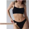 Women Seamless Bra Panties Set Cozy Bra And Thongs Crop Top Female Underwear Set G-String Bralette Unlined Sexy Lingerie Set ► Photo 2/6