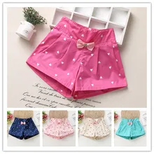 Повседневные Шорты для девочек коллекция года, летняя одежда новые стильные штаны в Корейском стиле свободная тонкая верхняя одежда для маленьких детей Термоодежда средней длины