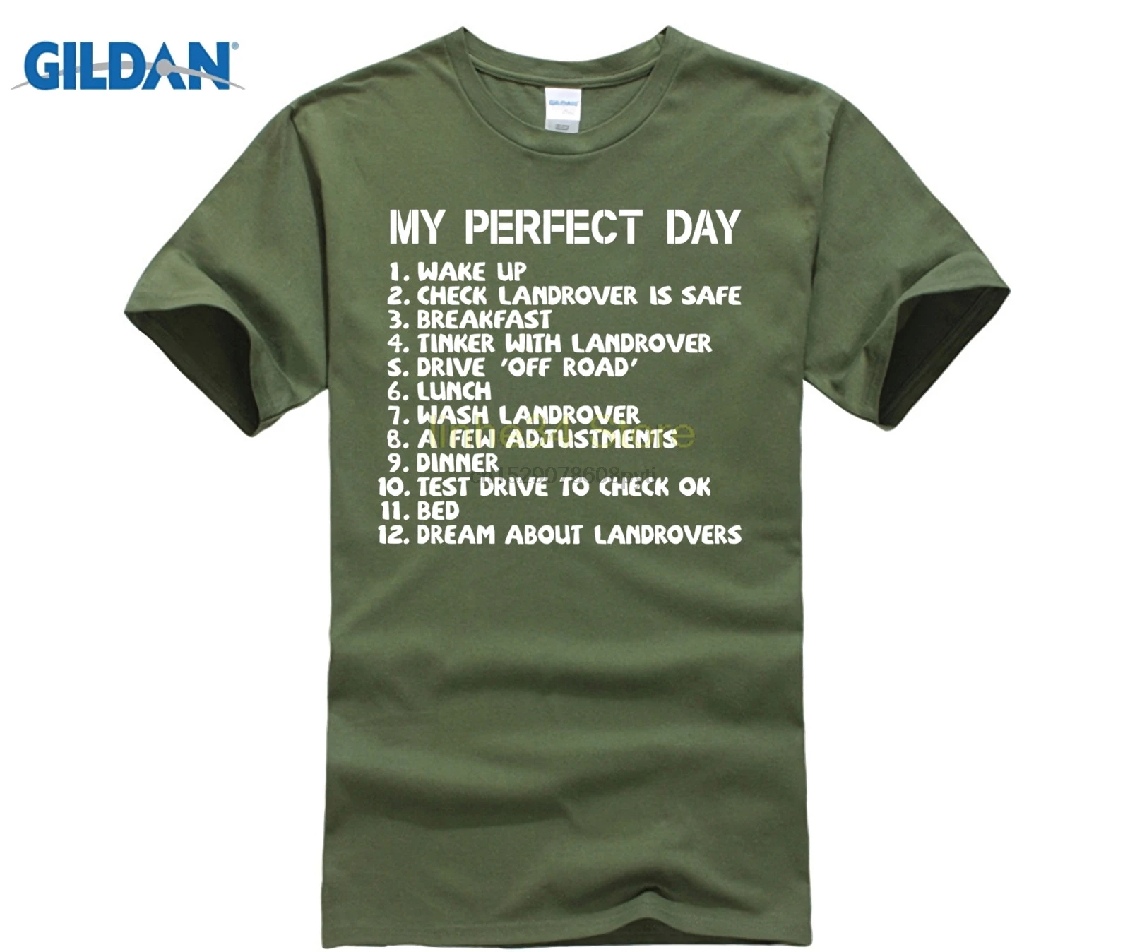 My Perfect Day Landrover T Shirt 4x4 Off Road Dad Truck To Do List