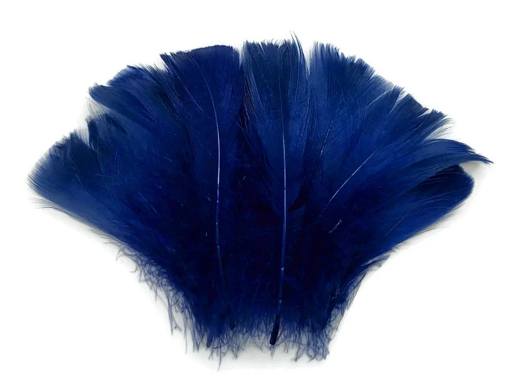 Lda43 Royal Blue 100 шт мини вес 4-8 см гусиные кокиллы свободные перья мягкие гусиные перья поделки DIY проекты вечерние украшения для свадьбы - Цвет: Lda43 Royal Blue
