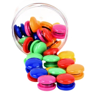 

48 Pcs Mini Fridge Round Shaped Whiteboard Magnetic Clip White Refrigerator Fridge Whiteboard Magnets Office