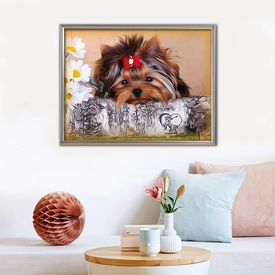 EverShine-Diamond-Embroidery-Dog-Diamond-Mosaic-Picture-Rhinestones-Diamond-Painting-Full-Set-Sale-Yorkshire-Terrier-Beaded