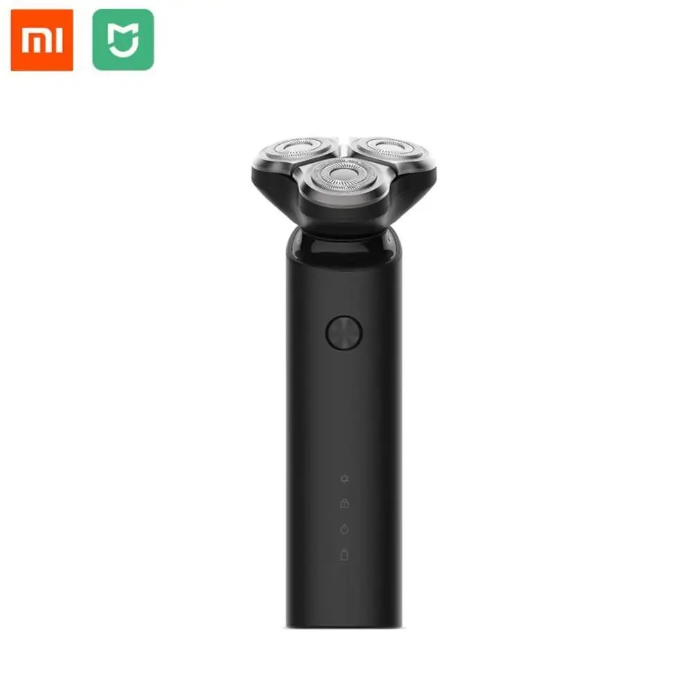 xiaomi razor Оригинальная электрическая бритва Xiaomi Mijia, триммер для бороды, 3 головки, гибкий, сухой, моющийся, с двойным лезвием, режим Turbo, удобный, чистый - Цвет: xiaomi razor