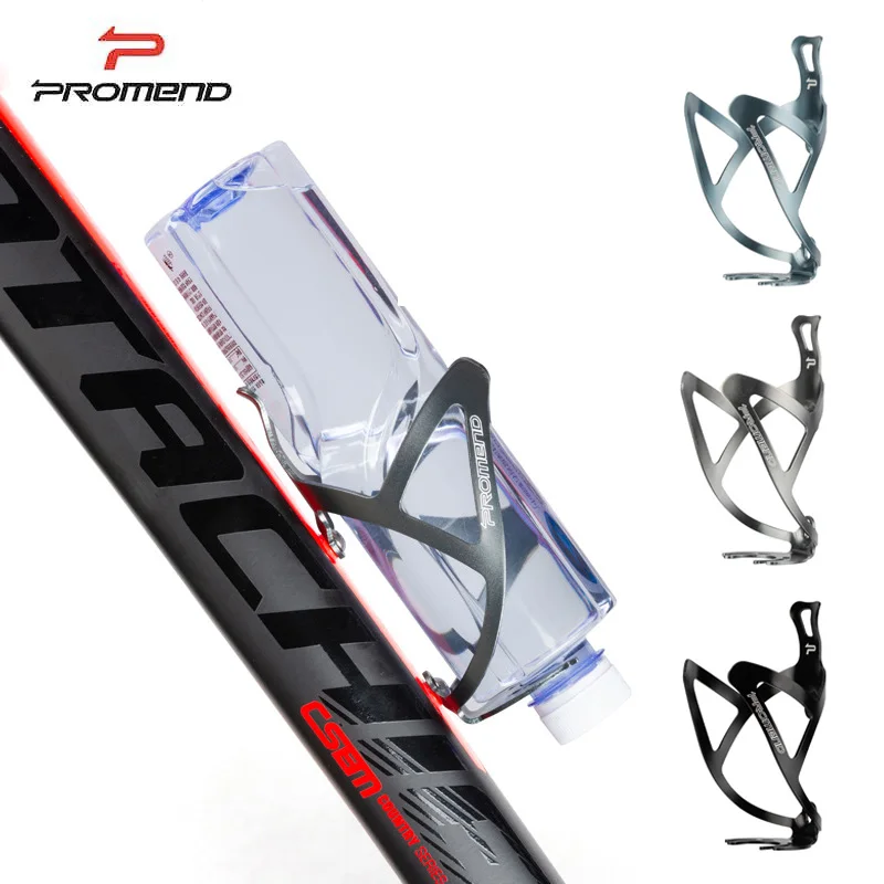 PROMEND Aluminum Alloy Bike Water Bottle Holder Ultra Light Bicycle Water Bottle Cage Cycling Cup Holder Bike Accessories cnc bicycle water bottle cage aluminum alloy lightweight road mountain bike water bottle holder