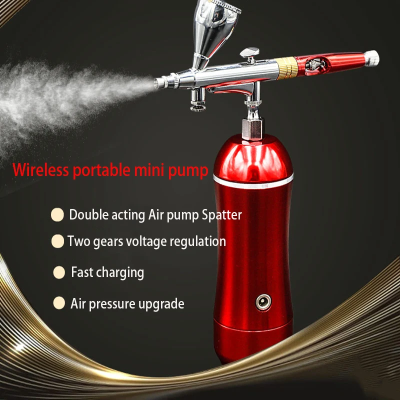 Electric charging Pigment coloring tool 0.3mm Nozzle spray gun Mini spray painting Portable Air pump Spatter/Airbrush/Airbrushes 10w mini backpack solar panel usb mobile phone direct charging monocrystalline silicon high conversion rate solar panel